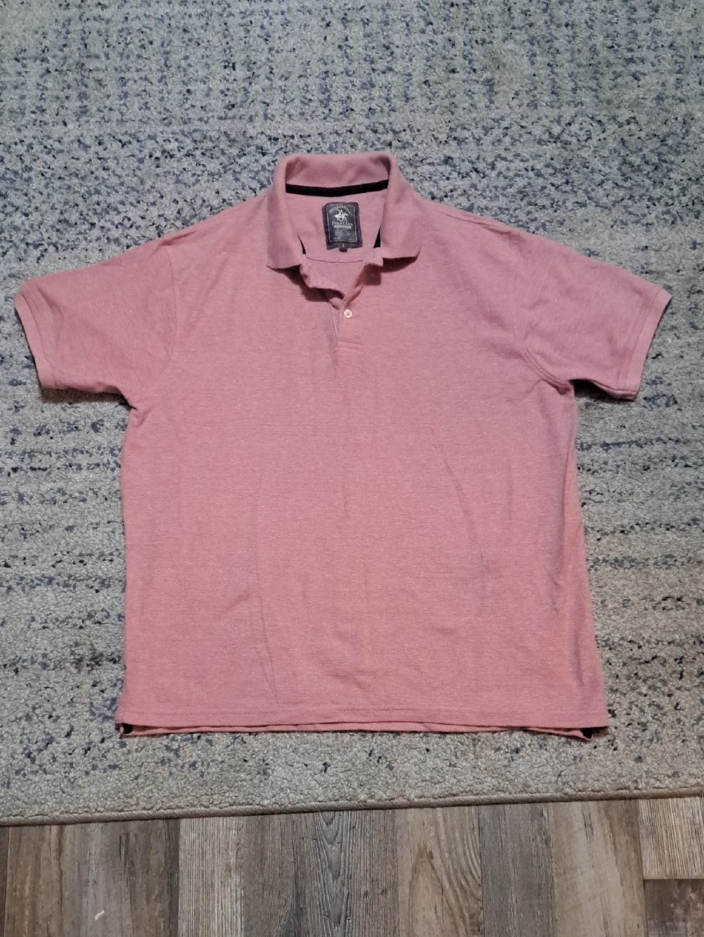 Beverly Hills Polo Club Men's Light Pink Polo Shirt